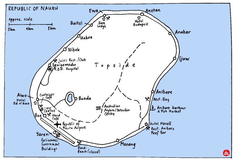 Nauru map